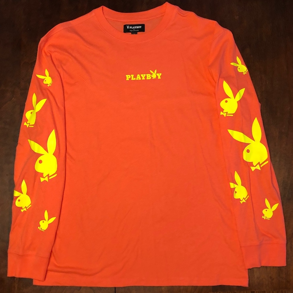 PacSun x Playboy Safety Scatter Long Sleeve Tee